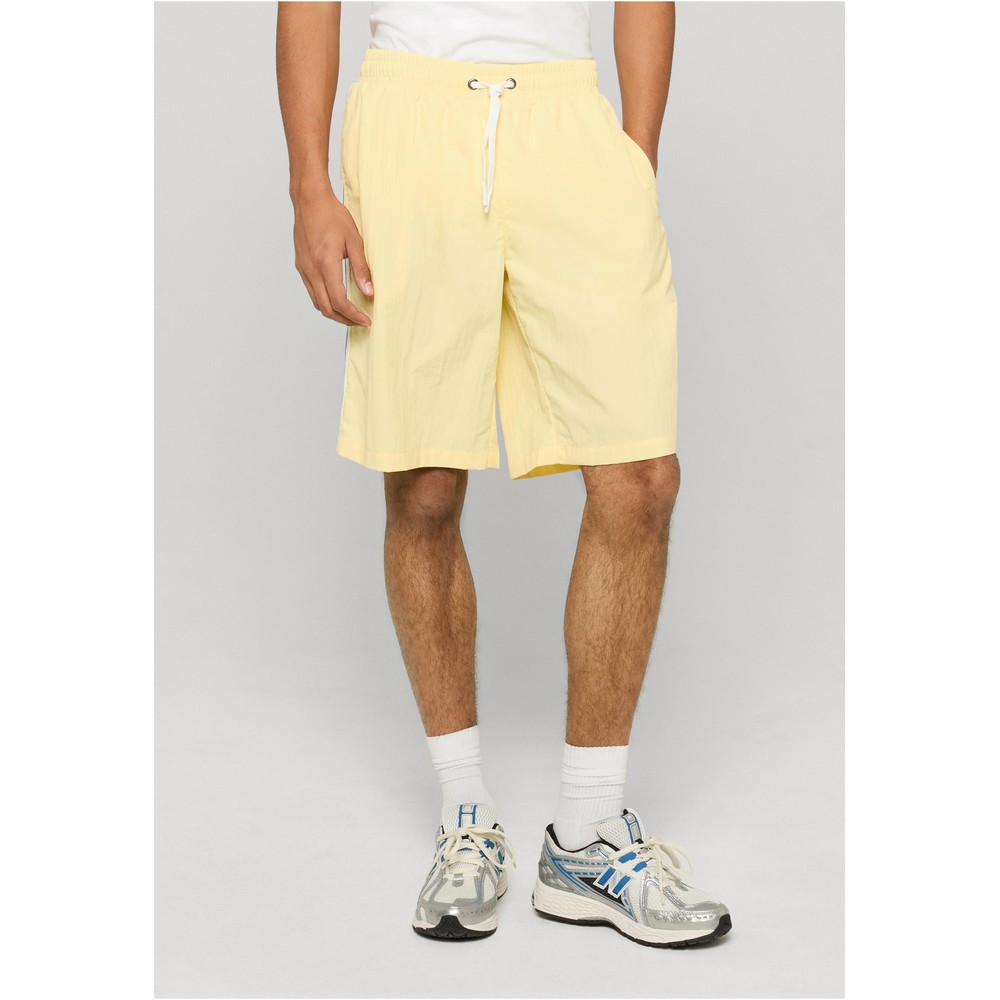 Urban Classics - Board Shorts With Patched Stripe Badehose - Gelb